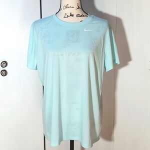 Nike- Womens Nike Logo Dri-Fit Seafoam Green workout Active Top Sz.XXL